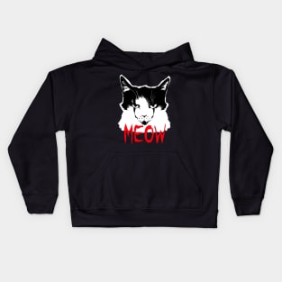 Evil smile cat say Kids Hoodie